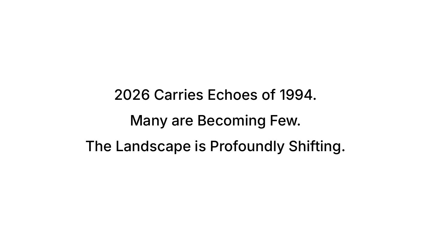 2026 carries echoes of 1994, many are becoming few