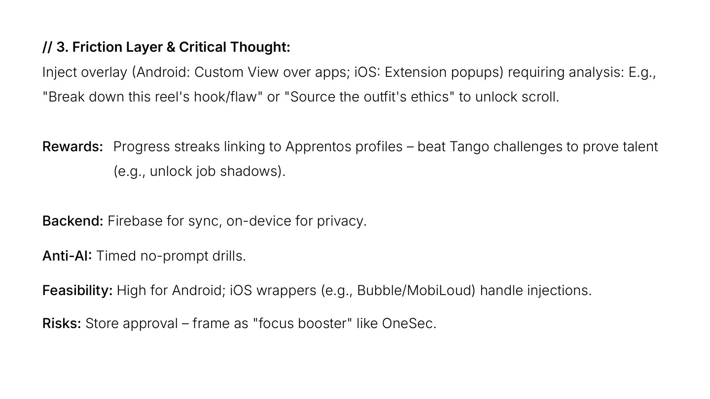 Friction layer and critical thought